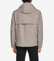 Men's Packable Running Rain Jacket-Khaki