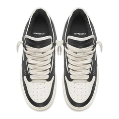 Represent Reptor Low Black Vintage White Sneakers