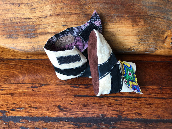 Size 21 Baby Ninja Boots - Grey, Black, Green and Yellow