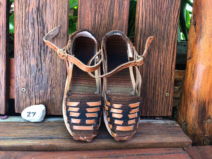 Size 27 Kid's Huarache Sandals - Brown