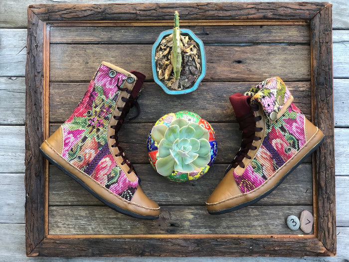 Size 37 - Fold down Desert Boots - Flower Garden
