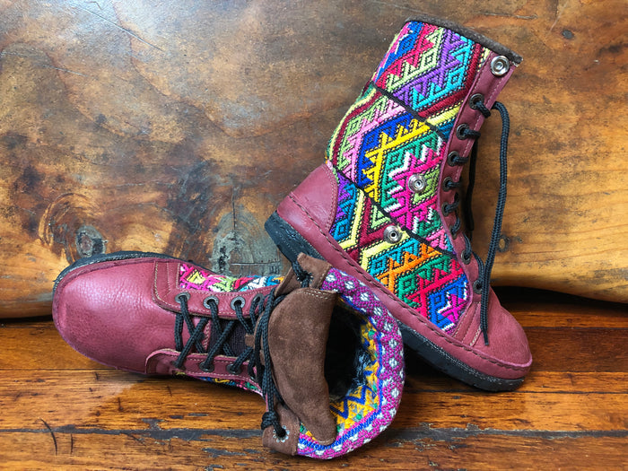 Size 38 Deluxe Desert Boots - Rainbow Aztec