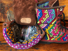Size 38 Deluxe Desert Boots - Rainbow Aztec