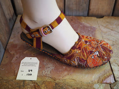 Size 39 Ballerina Sandals - Little Orange Love Birds
