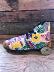 Size 41 Cloth Moccasins Pastel Patterns