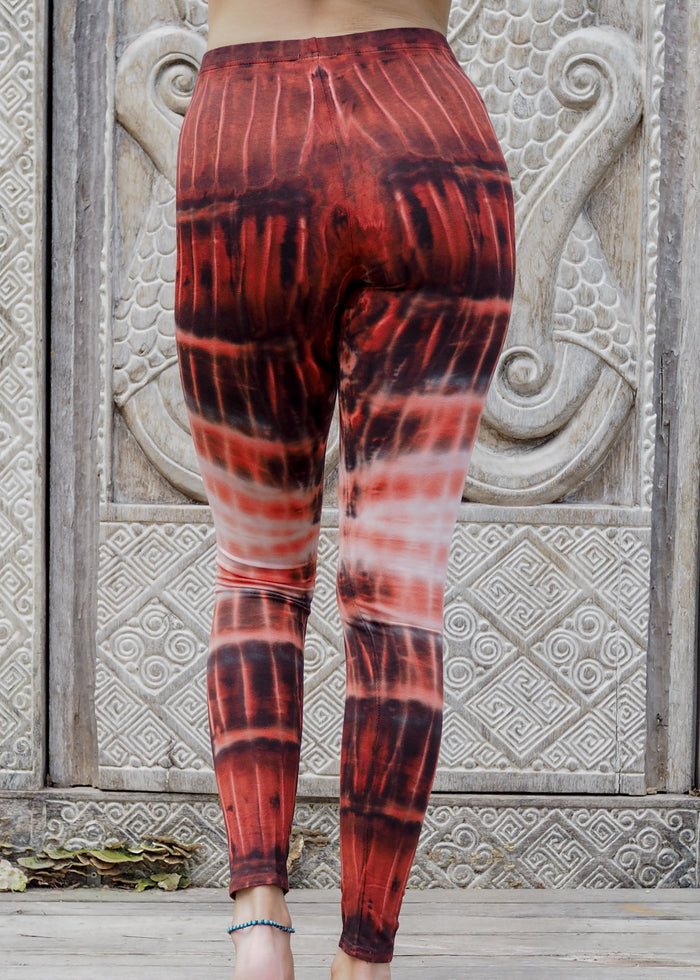 Tie dye Leggings- Rust Rivers
