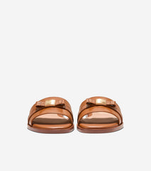 Women's Go-To Emalia Slide Bow Sandals-British Tan-Croc Print