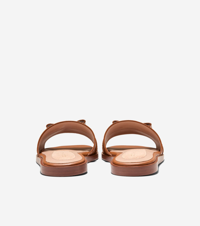 Women's Go-To Emalia Slide Bow Sandals-British Tan-Croc Print