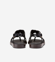 Women's Kami Interwoven Thong Sandals-Black