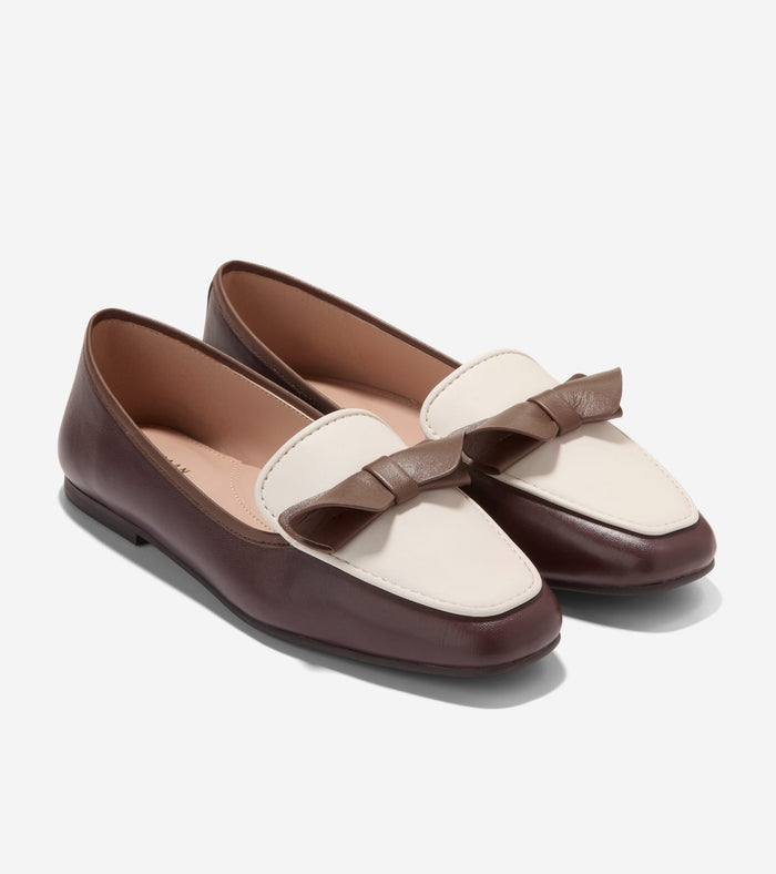 Women's Payson Soft Bow Loafers-Bloodstone-Fondue Fudge-Ivory
