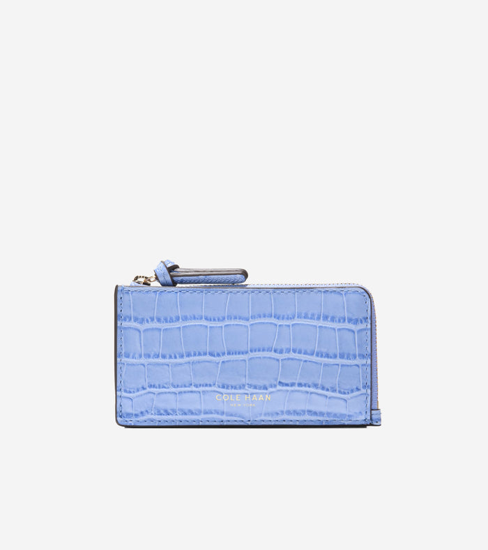 Women's Rachel Card Case-Hydrangea Croco Print