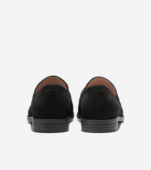 Women's Stassi Kiltie Loafers-Black Suede
