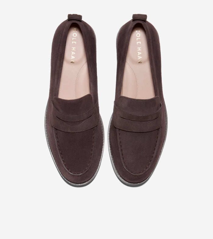 Women's Stassi Penny Loafers-Dark Chocolate
