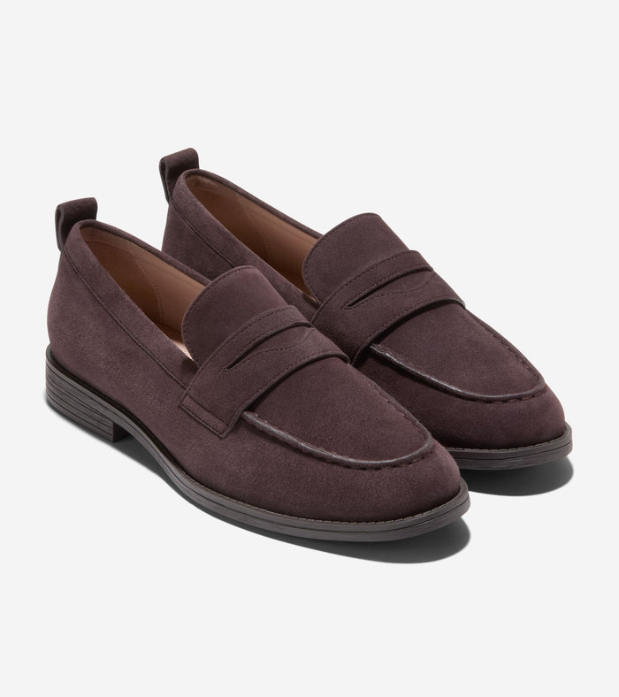 Women's Stassi Penny Loafers-Dark Chocolate